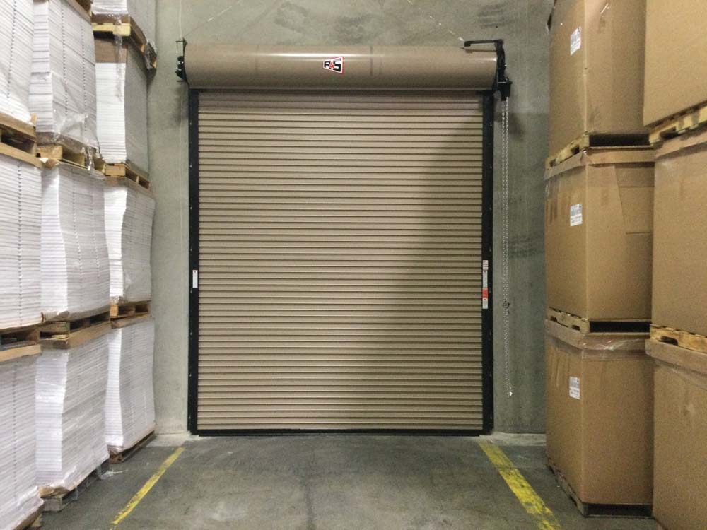 Fire rated commercial door