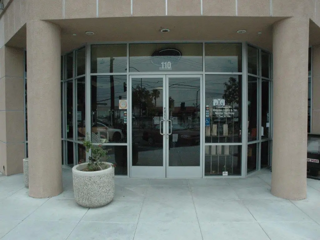 glass and aluminum doors