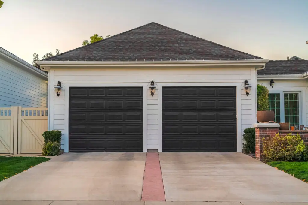 garage doors in need of repairs
