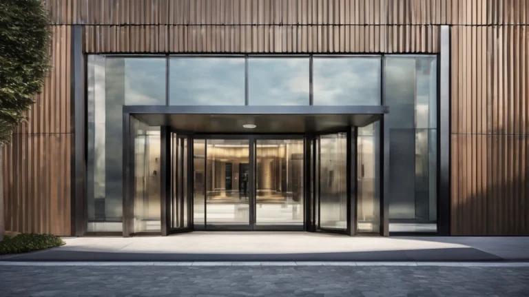 glass aluminum entrance doors